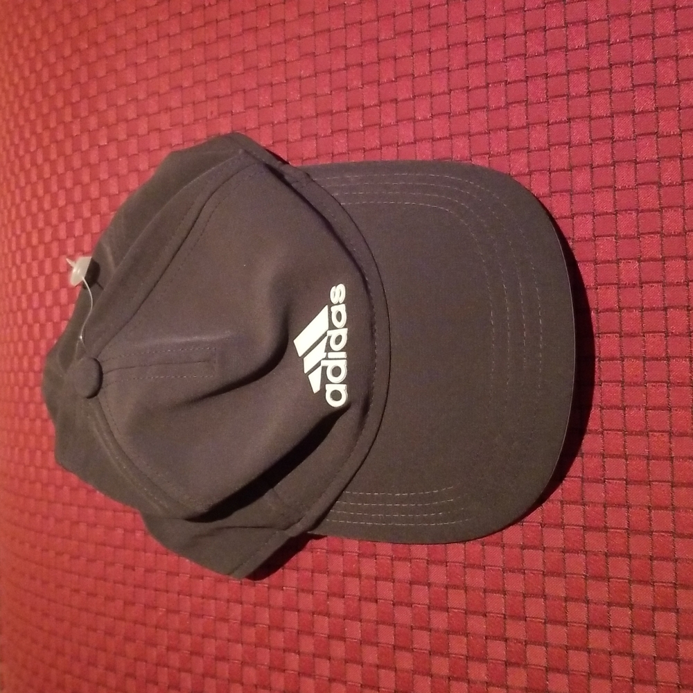 Kids Youth Adidas Climalite Charcoal Grey Sports Cap Hat One Size Fits Most